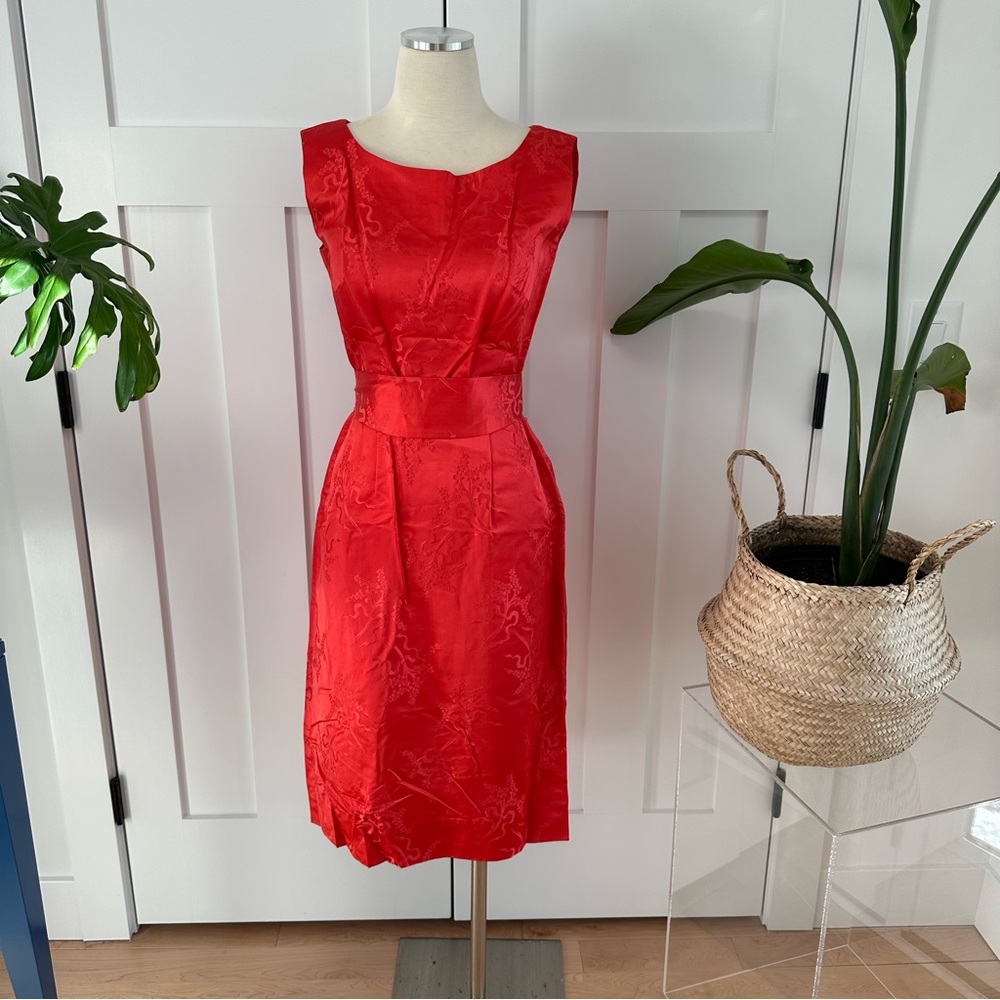 Elegant Vintage Dynasty Red Sleeveless Dress